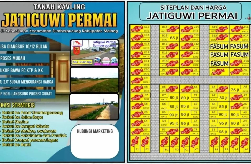 Tanah murah Jatiguwi Permai