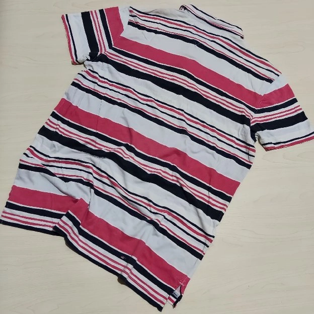 Kaos polo shirt stripe TOMMY HILFIGER original second