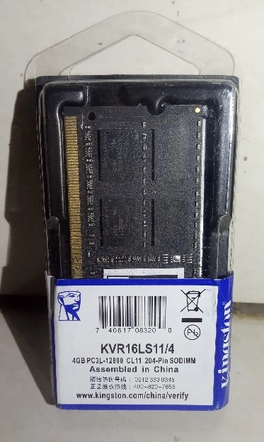 RAM KINGSTON SODIMM DDR3 4GB PC12800 ORI