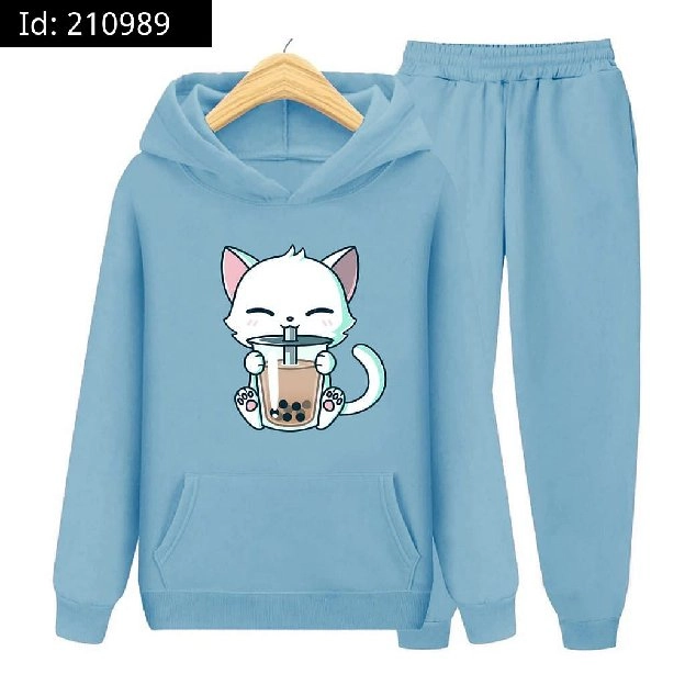 SETELAN HOODIE ANAK PEREMPUAN 