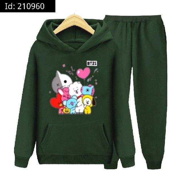 SETELAN HOODIE ANAK PEREMPUAN BT21