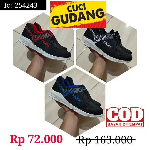 SEPATU SNEAKER PRIA SPORT TRENDY 