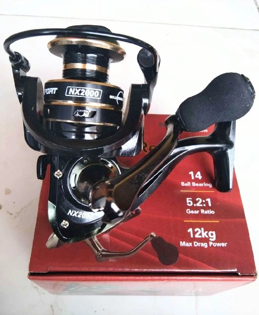 Reel pancing almunium metal gold sharking family 2000-4000-6000 COD