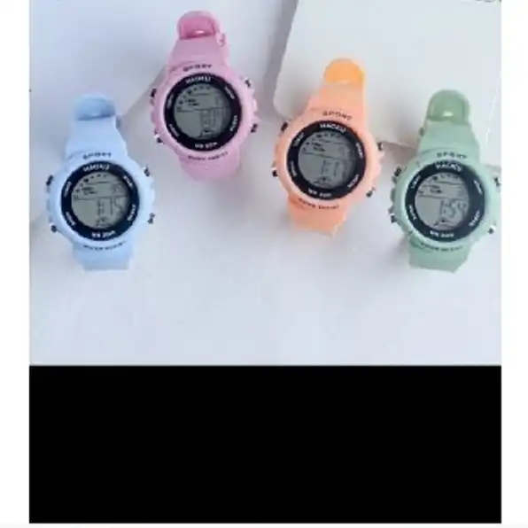 Jam tangan Import Wanita (dilengkpi lampu +alarm) 