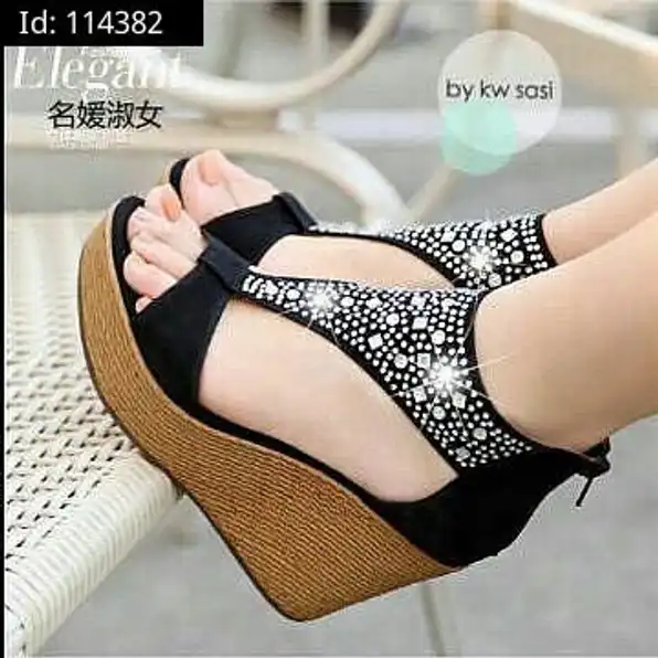 SANDAL WEDGES CANTIK WANITA (BAYAR DI TEMPAT)