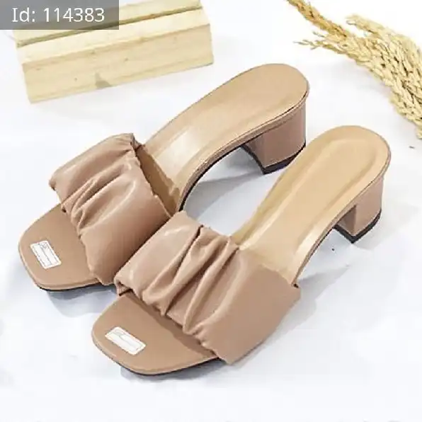 SANDAL HEELS WANITA LILAC (BAYAR DI TEMPAT)