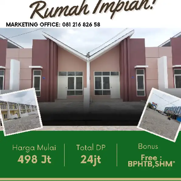 Rumah Dekat Merr Dp Ringan angsuran 2jtaan