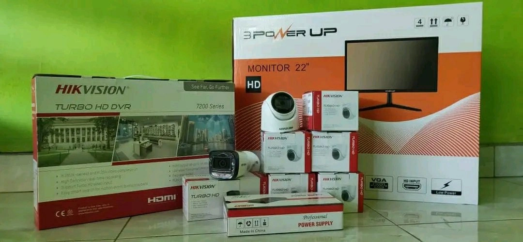 Paket cctv Hikvision plus monitor Harga murah