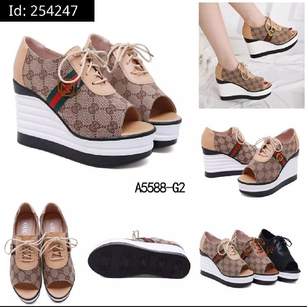 SANDAL WEDGES CANTIK WANITA TRENDY 