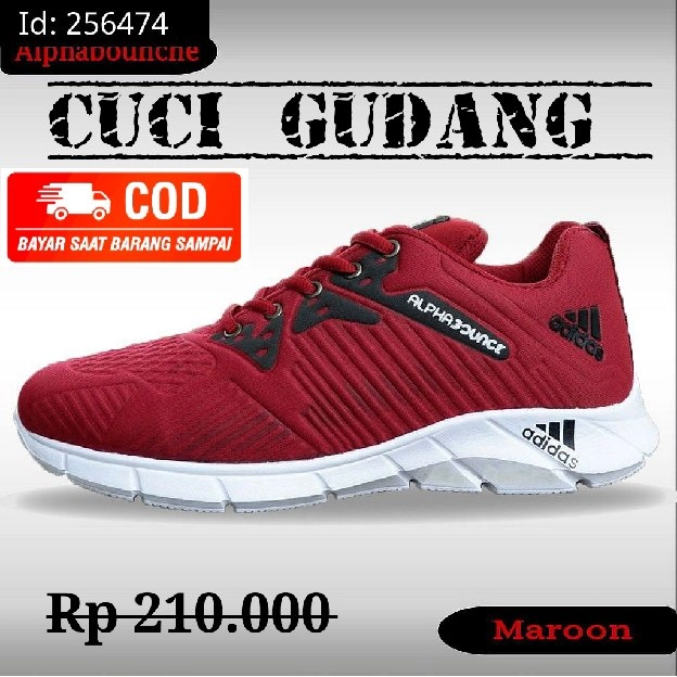 CUCI GUDANG SEPATU SNEAKERS PRIA ALPABON