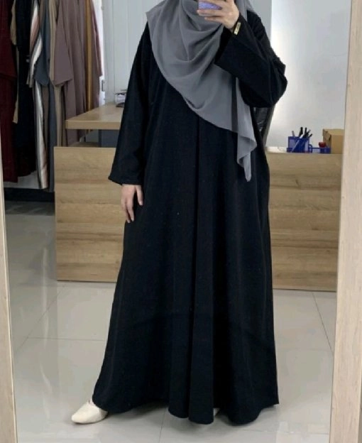 Abaya Basic Hitam Brand Farassi