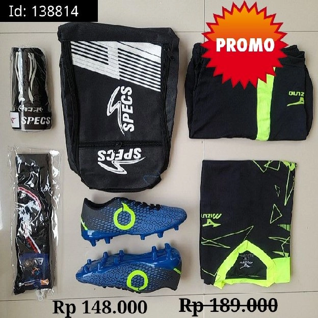 1 SET KOMPLIT SEPATU BOLA ANAK 