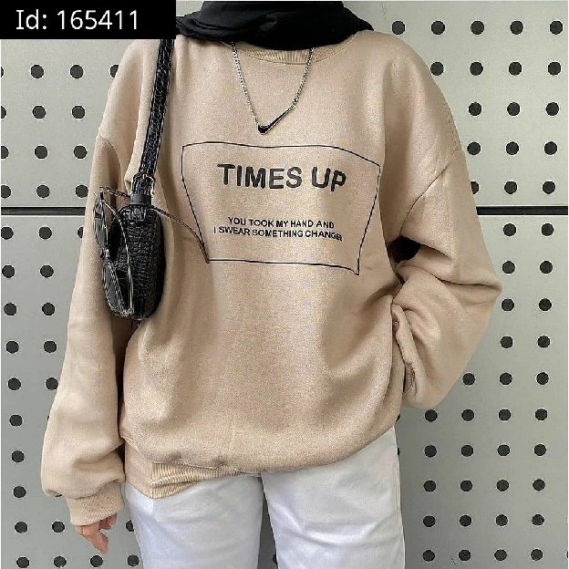 SWEATER HOODIE WANITA TIME UP 