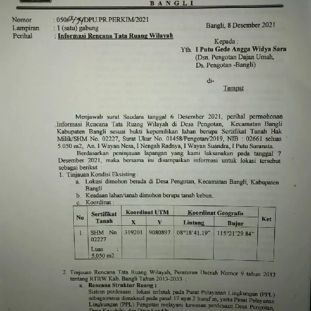 tanah agrowisata  kebun strobery luas 5050 m2 masih aktif di kawasan bangli 