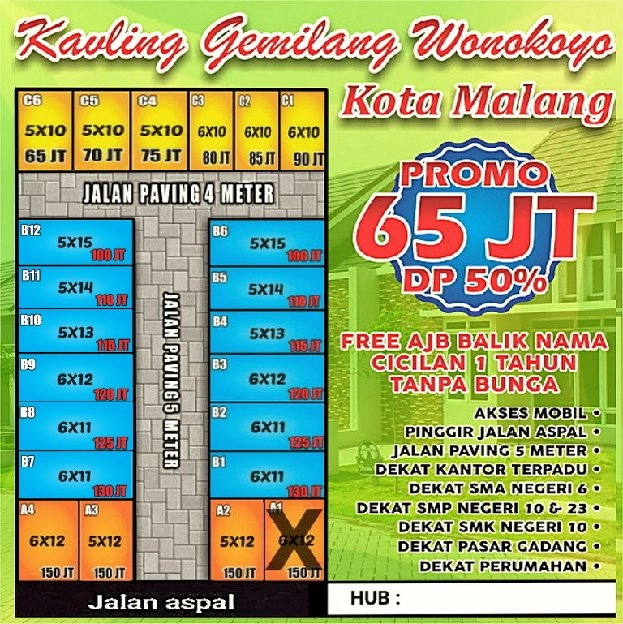 Tanah Kavling murah malang