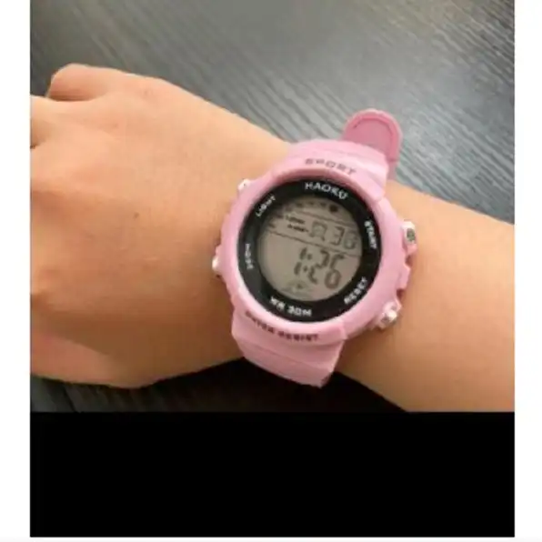 Jam tangan Import Wanita (dilengkpi lampu +alarm) 