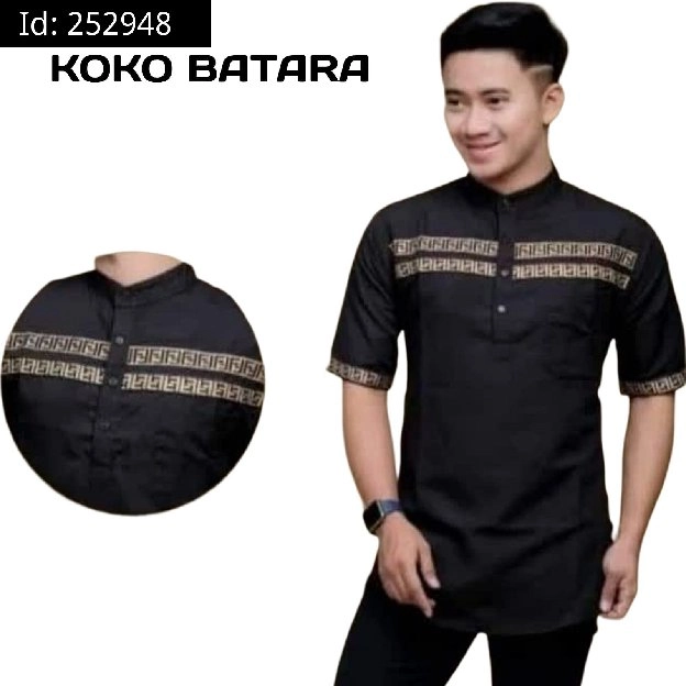 BAJU KOKO PRIA BATARA LENGAN PENDEK 