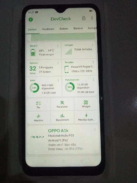 oppo a1k ram 2/32