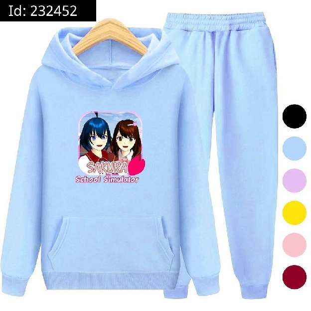 SETELAN HOODIE ANAK PEREMPUAN 