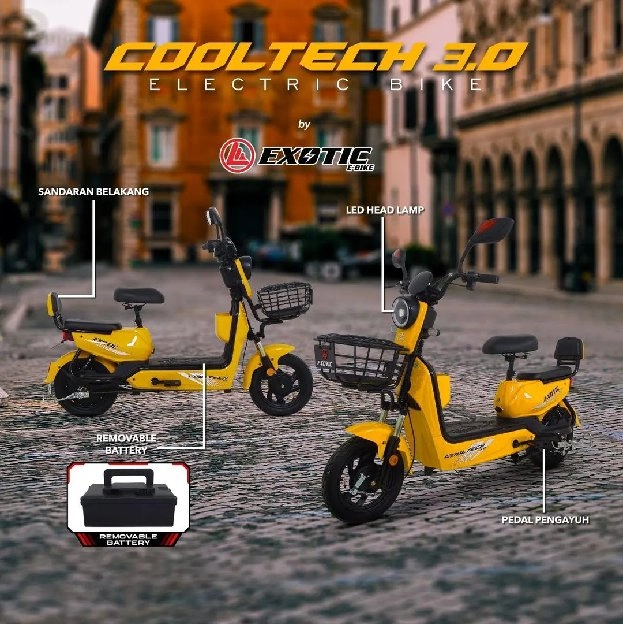 SEPEDA LISTRIK EXOTIC COOLTECH 3.0