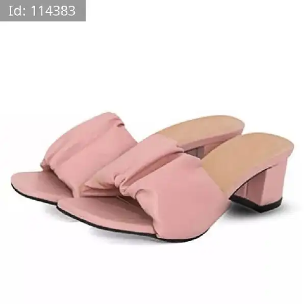 SANDAL HEELS WANITA LILAC (BAYAR DI TEMPAT)