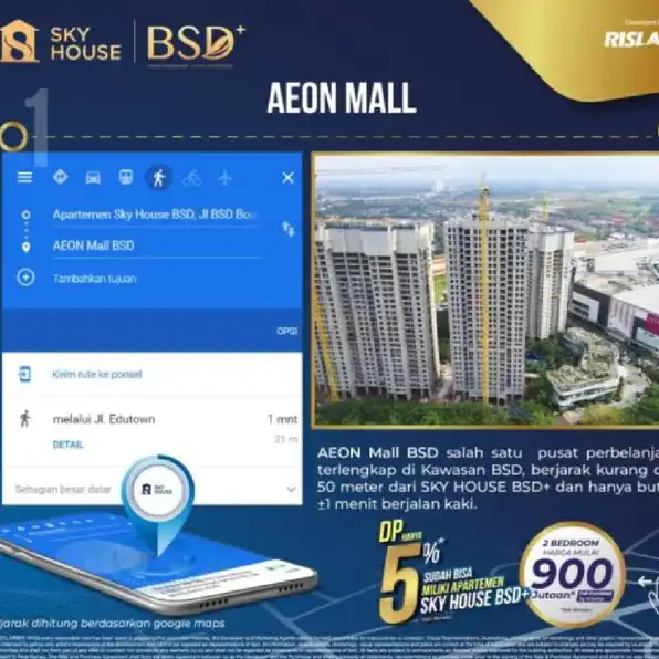 Apartemen Sky House BSD 2BR Mewah dan Strategis Di Tangerang 