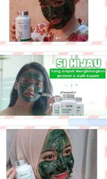 Masker Spirulina Tiens 