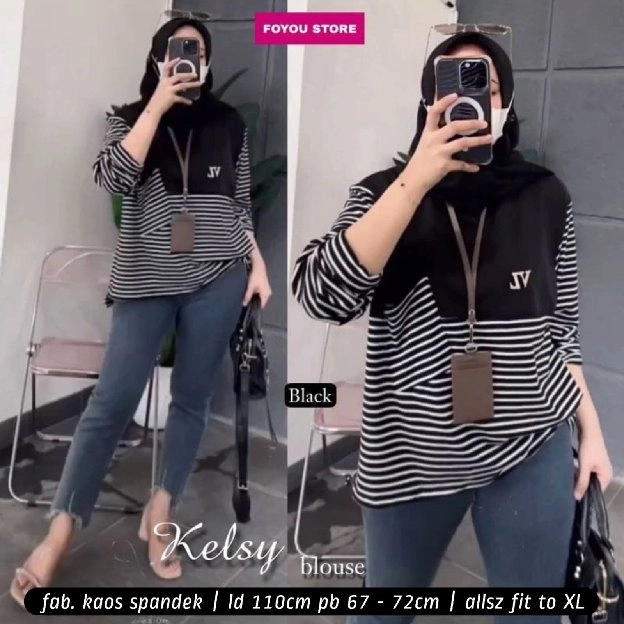 SL KELSY BLOUSE BLACK