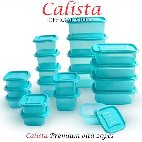 [ CALISTA ] FOOD CONTAINER TOPLES PLASTIK CALISTA OITA SET ISI 20PCS TEMPAT PENYIMPANAN MAKANAN DI K