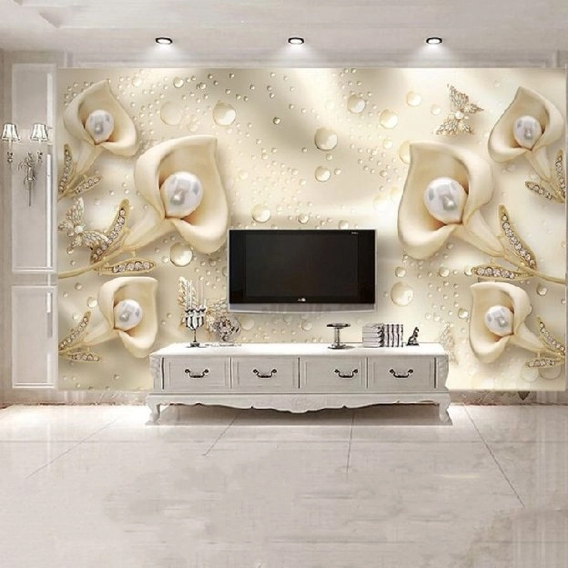 Pasang wallpaper dinding 3d custom toko jual dan pesan hordeng murah rollerblind vertikal blind