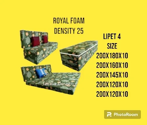 kasur busa royal foam lipat ,200x160x10