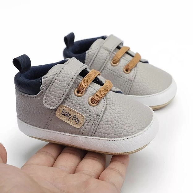 PROMO ❗❗Sepatu Prewalker Casual Anti Selip Aksen Baby Boy untuk Bayi Laki-Laki Perempuan 0 6 12 14 B