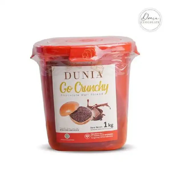 Dunia Go Crunchy Chocolate Malt Spread 1kg