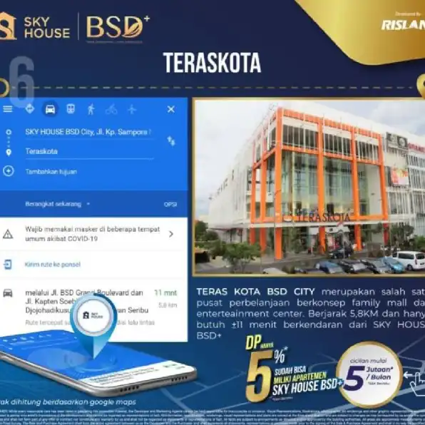 Apartemen Sky House BSD 3BR Mewah dan Strategis Di Tangerang 