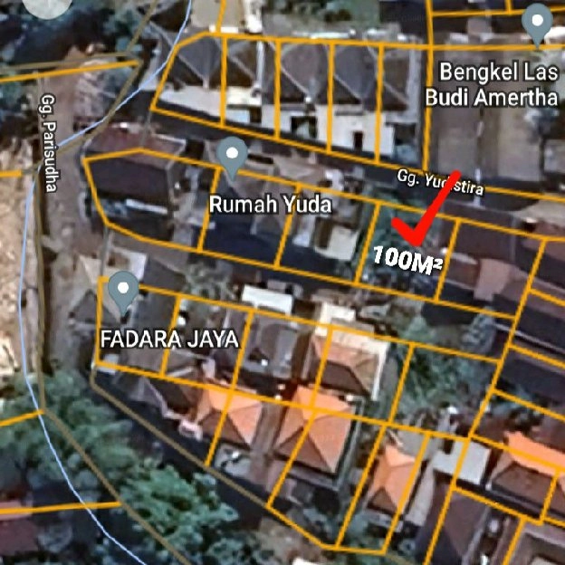 Dijual 1 are, Jl. Raya Muding Gg. Parisudha Kerobokan Kaja Kuta Utara