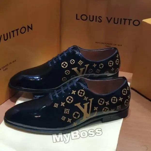 Sepatu pantofel formal louis vuitton lv pria