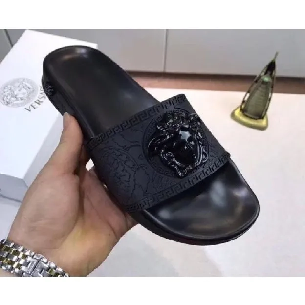 Sandal selop slide slippers pria versace