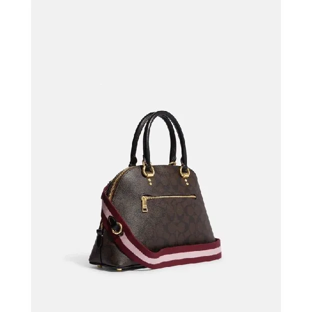 Tas Coach Katy Satchel In Signature Canvas With Ski Patches (CE594)