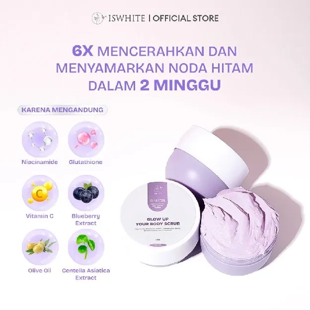 Glow Up Your Body Scrub - Scrub Badan - Lulur Pemutih Brightening Exfoliator | Menghaluskan dan Menc