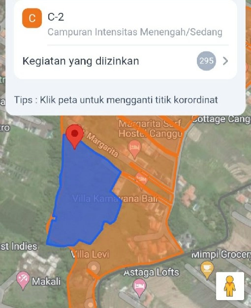 Dijual 1,5 Ha. Jl. Munduk Batu Belah Sempol Pererenan Mengwi