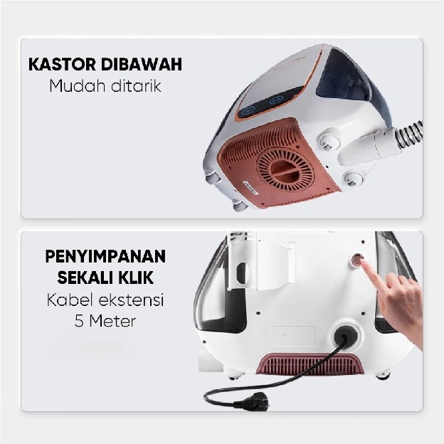 UWANT B100 Wet Vacuum Cleaner 12000pa Sofa Penyedot debu Multifungsi Karpet Fabric Sofa Dan Kasur