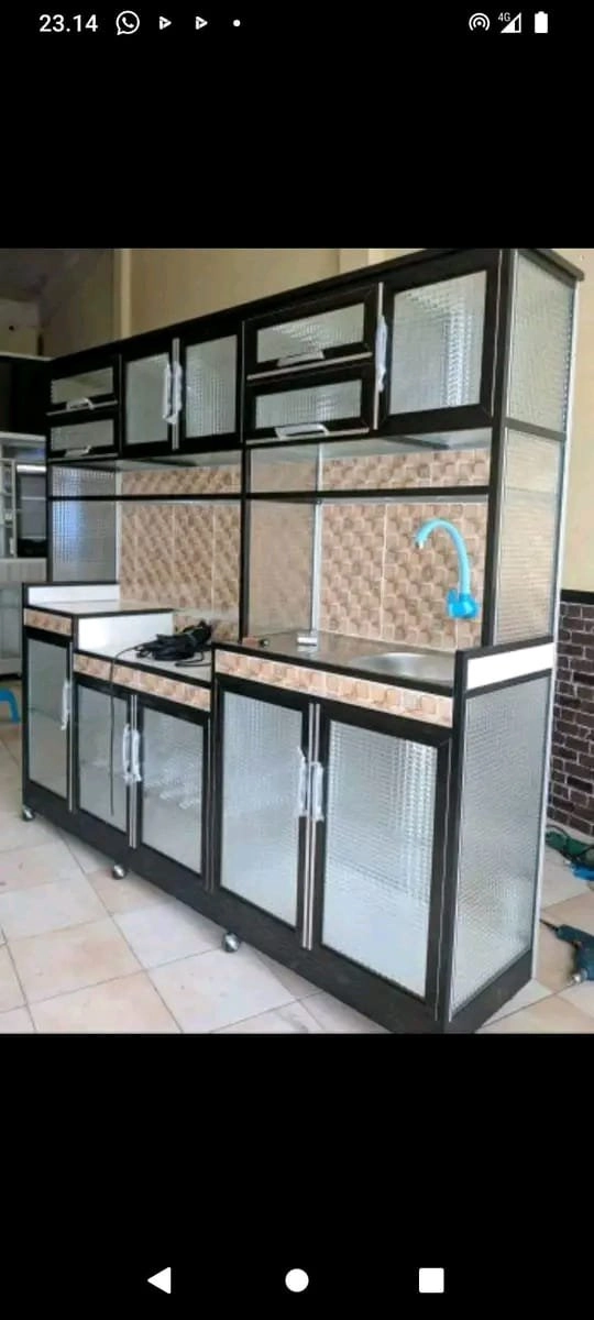 lemari dapur jumbo aluminium 