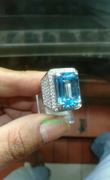 BLUE TOPAZ Swiss asli 