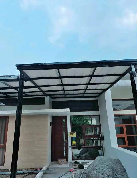 Kanopi minimalis atap alderon double layer 