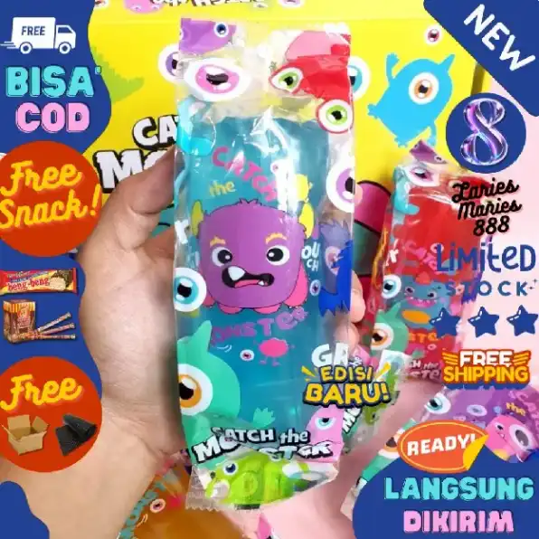 TERBARU Mainan Anak Monster Air Licin Viral Rhino Catch The Monster Water Snake