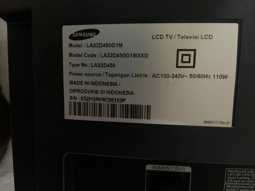 TV 32 INCH SAMSUNG ANALOG SECOND/BEKAS