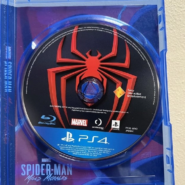 BD kaset PS4 Marvel spiderman miles Morales