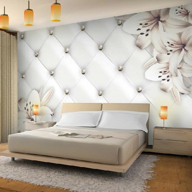 Pasang wallpaper dinding 3d custom toko jual dan pesan hordeng murah rollerblind vertikal blind