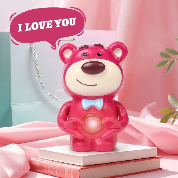 [Audio]I LOVE YOU Lotso Cinnamoroll Lamp Kawaii 3D Sanrio Moon Night Light Figure Kartun Lampu LED L