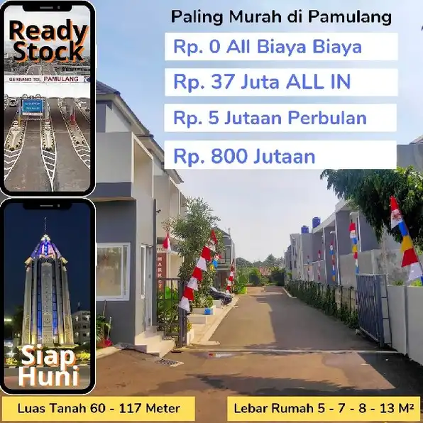 Termurah di Pamulang Siap Huni Harga 800 Jutaan